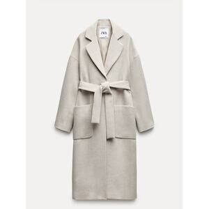 Zara Wool Coat. New with tags. Belted Coat
